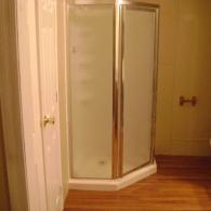 mobile home new shower installation